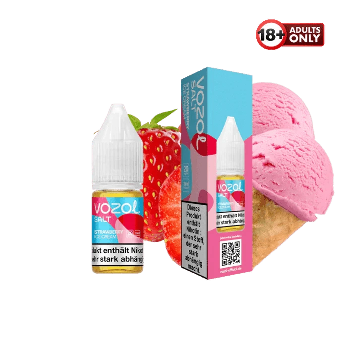 Vozol Liquid Strawberry Ice Cream - EdenVape24